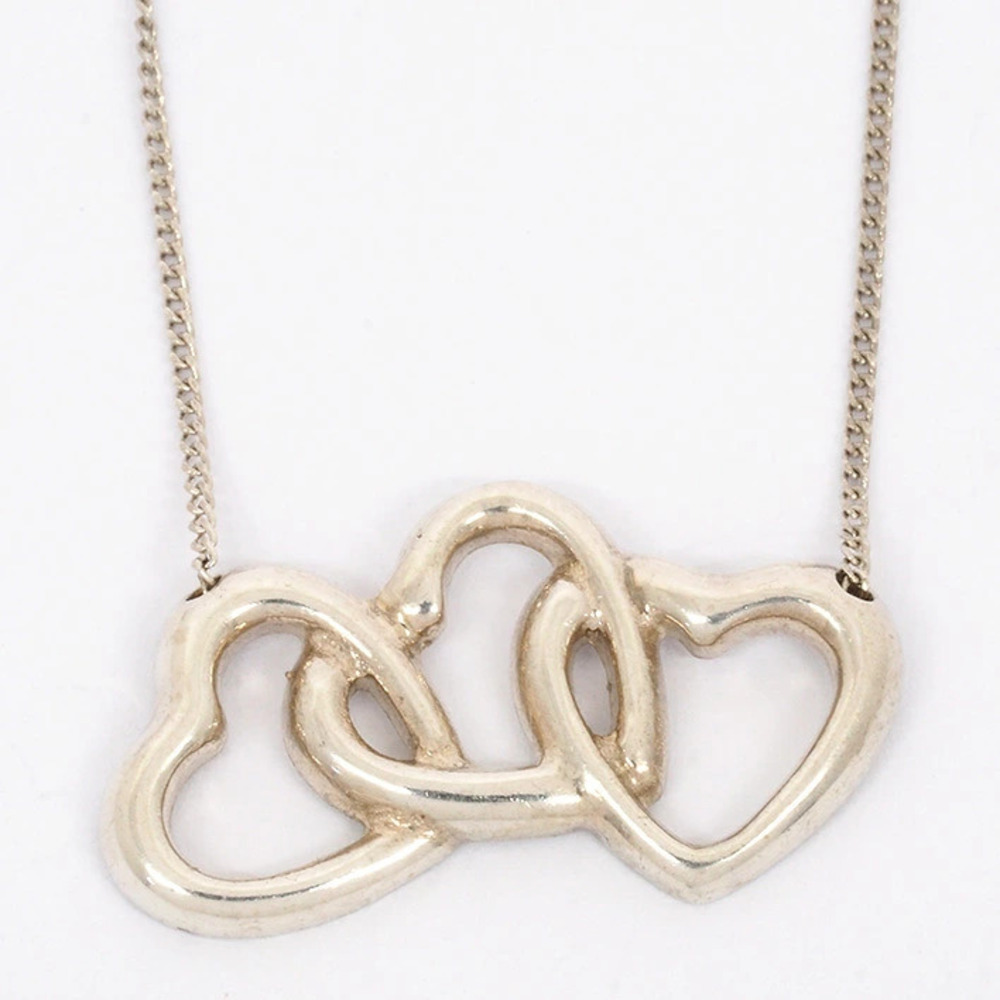 Tiffany Triple Heart Sterling Silver Pendant